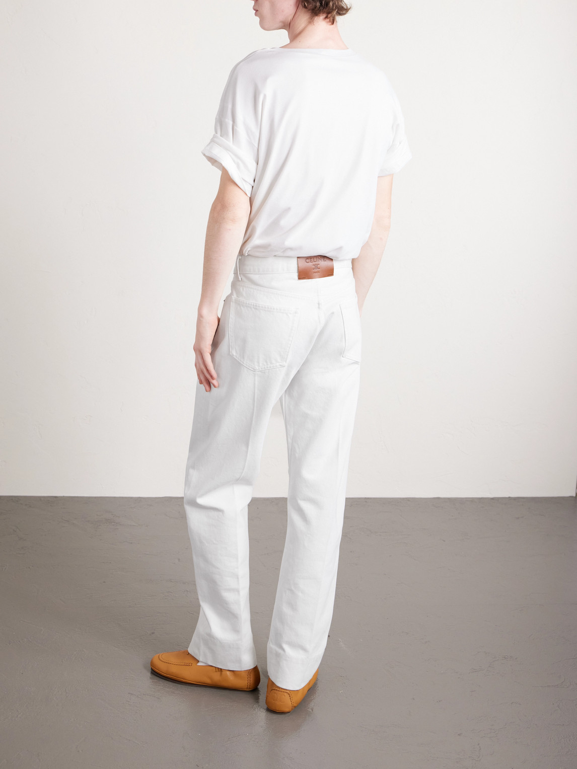 Celine Straight-leg Jeans In White