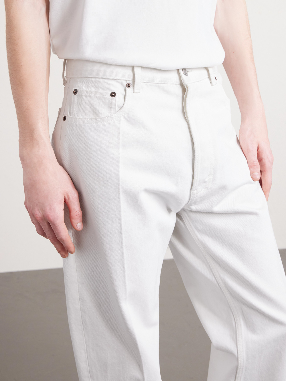 Celine Straight-leg Jeans In White