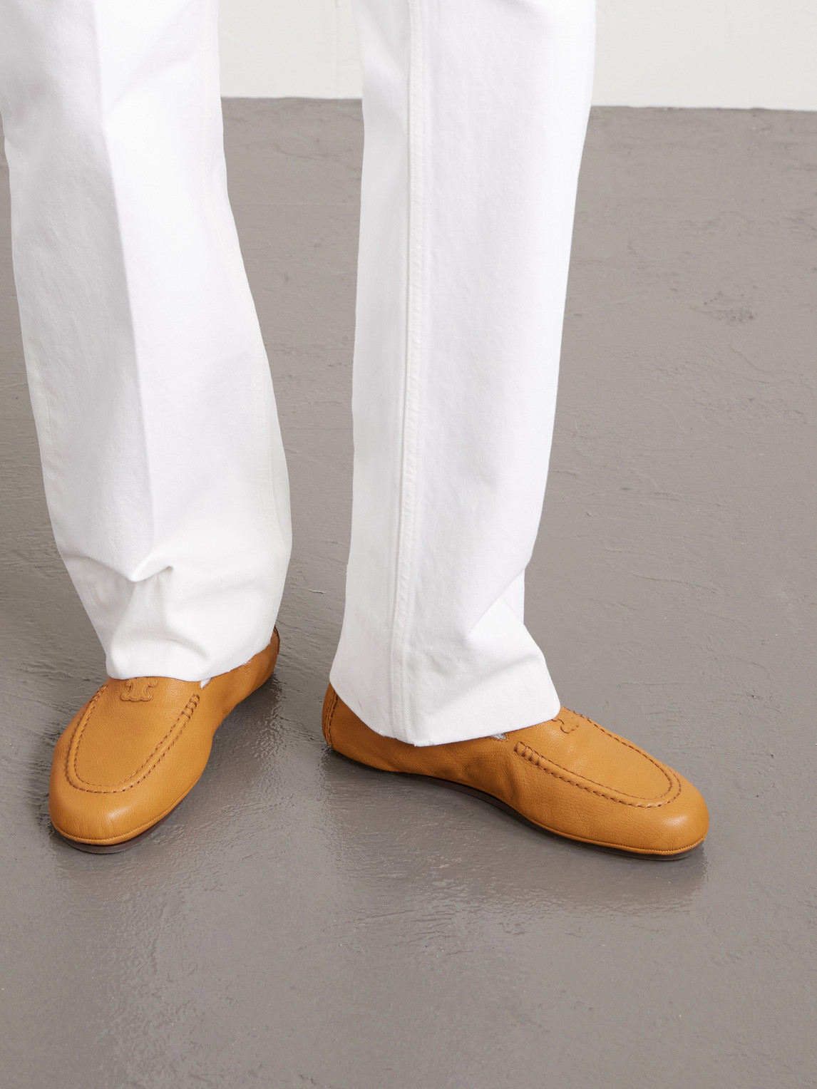 Celine Straight-leg Jeans In White