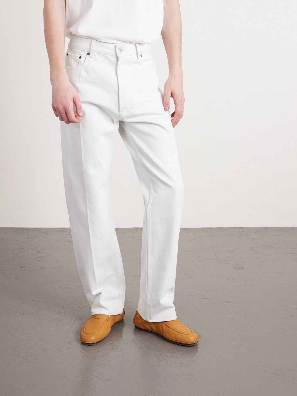 Celine Straight-leg Jeans In White
