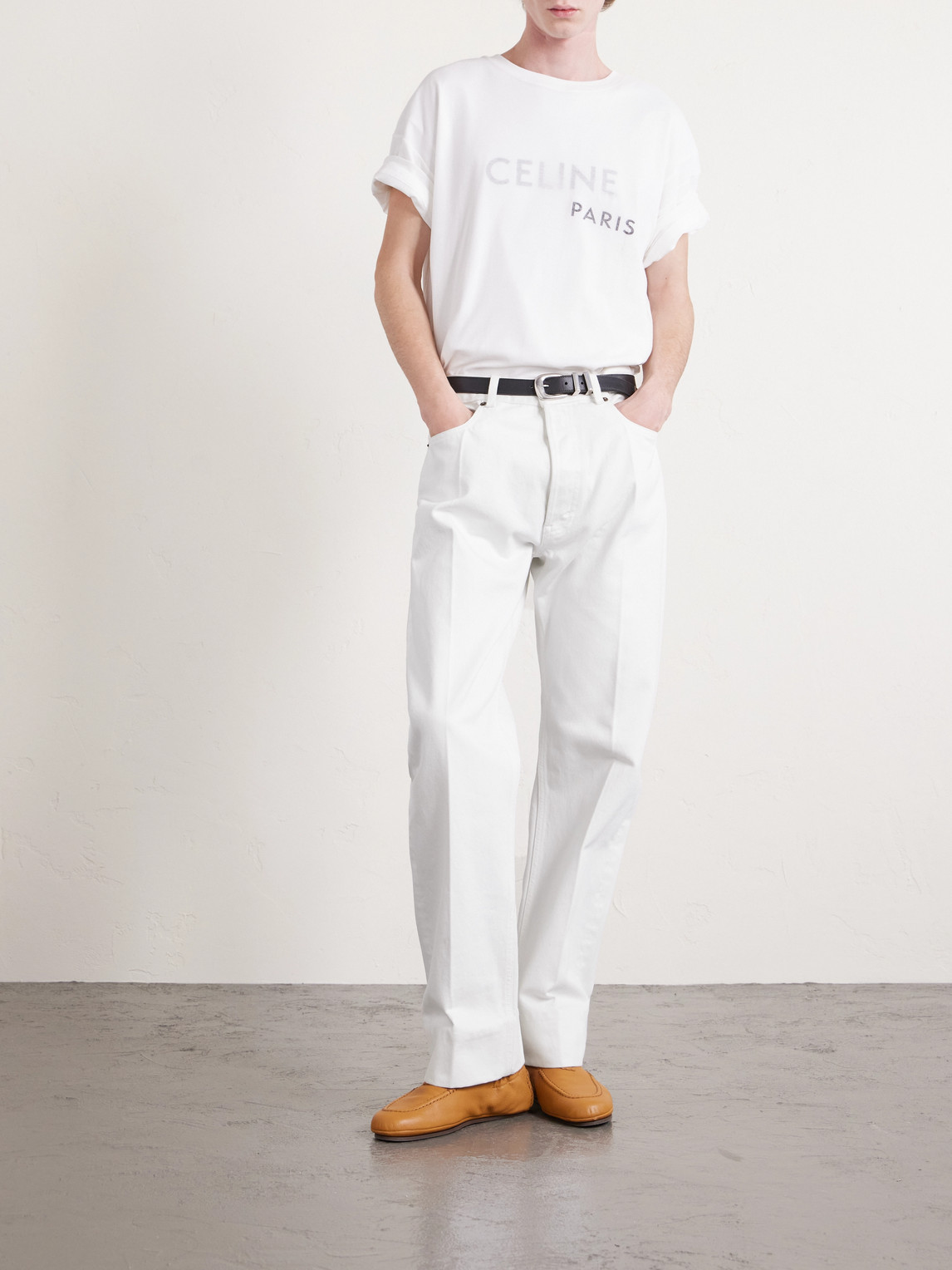 Celine Straight-leg Jeans In White