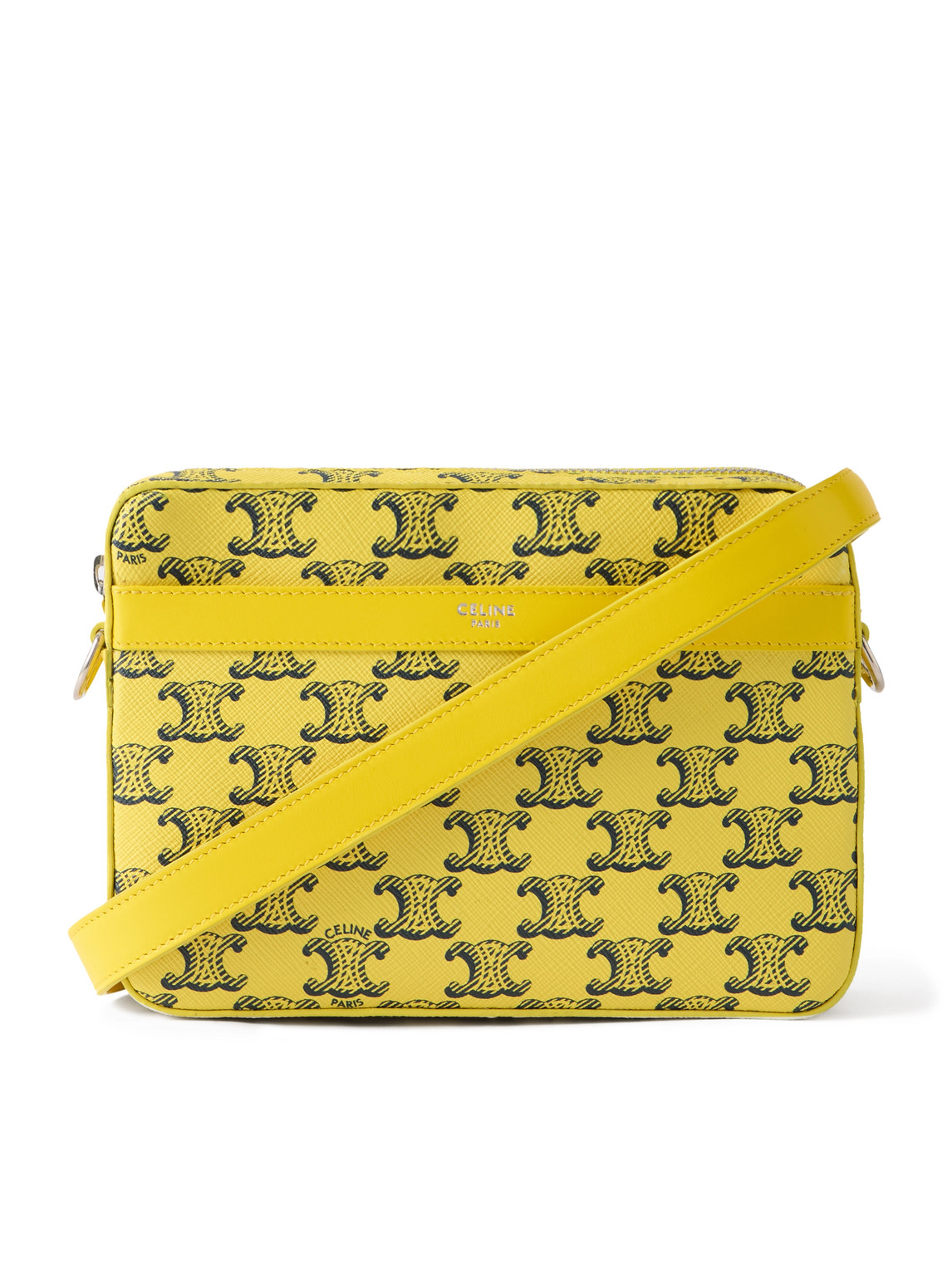 CELINE – Small Triomphe Printed Leather-Trimmed Canvas Messenger Bag