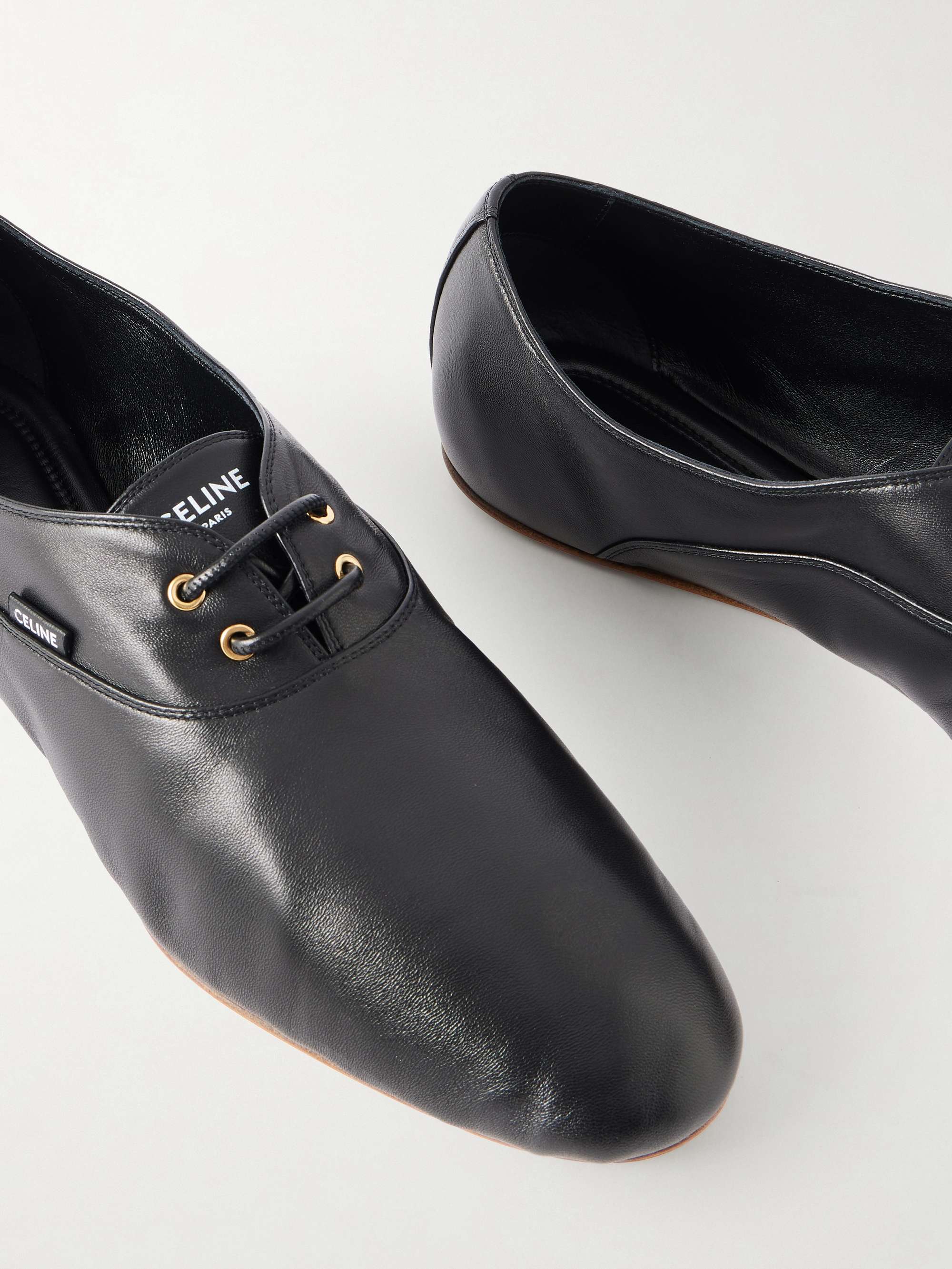 CELINE Leather Derby Shoes for Men | MR PORTER