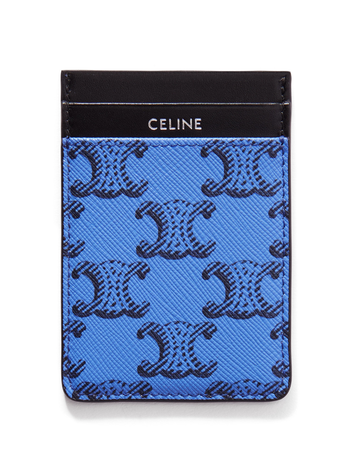 CELINE – Triomphe Printed Leather and Canvas Cardholder