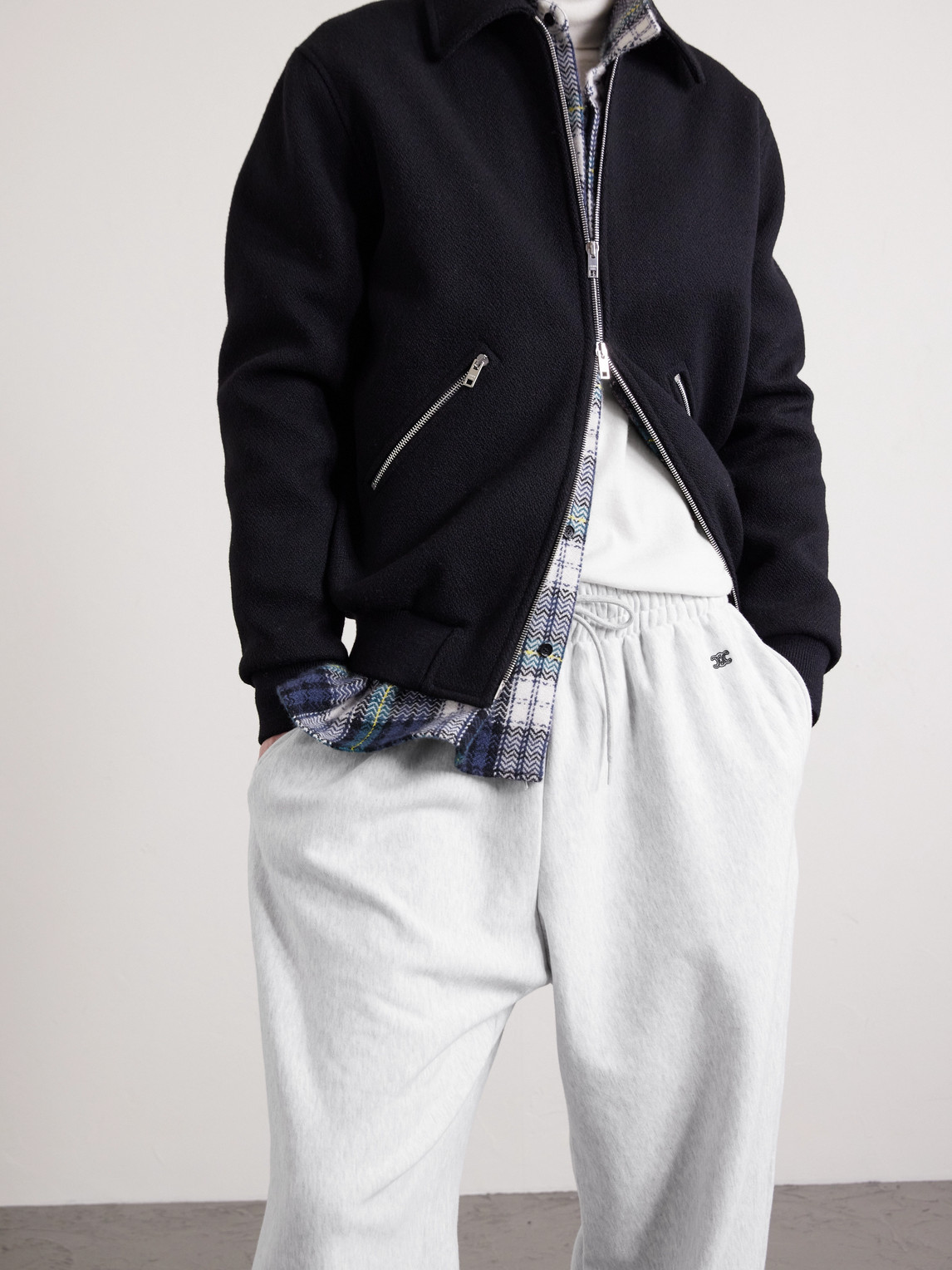 Celine Cotton-jersey Sweatpants In White