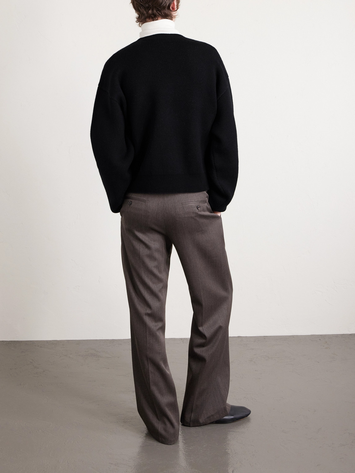 Celine Cashmere-blend Sweater In Black