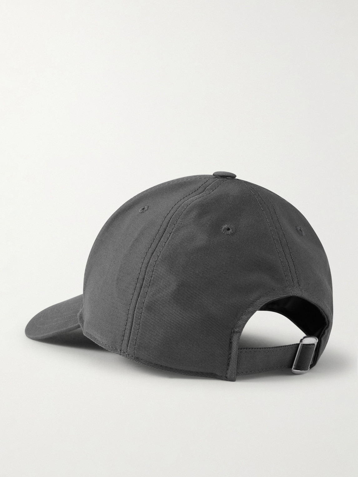 Celine Triomphe Logo-appliquéd Cotton-gabardine Baseball Cap In Black