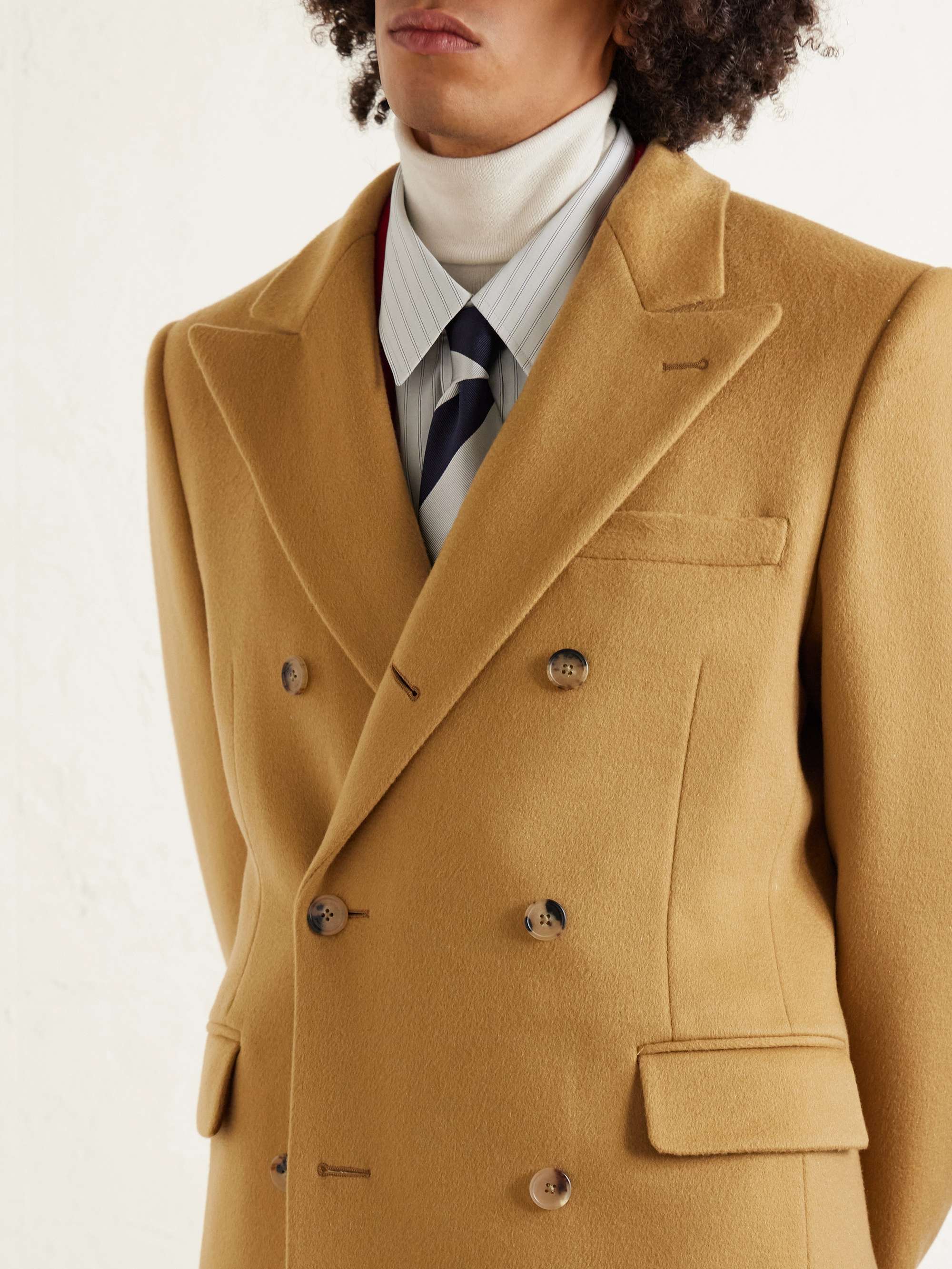 CELINE Colonne Double-Breasted Cashmere Coat for Men | MR PORTER