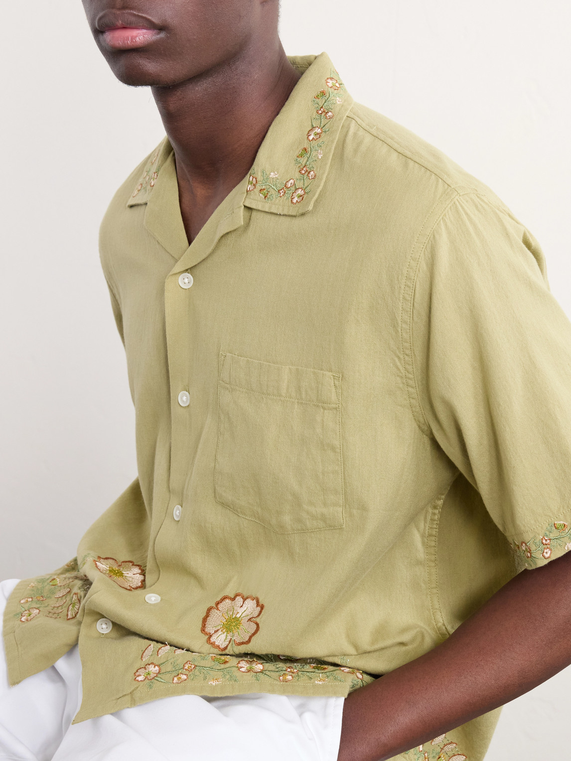 Augusta Embroidered Cotton Shirt