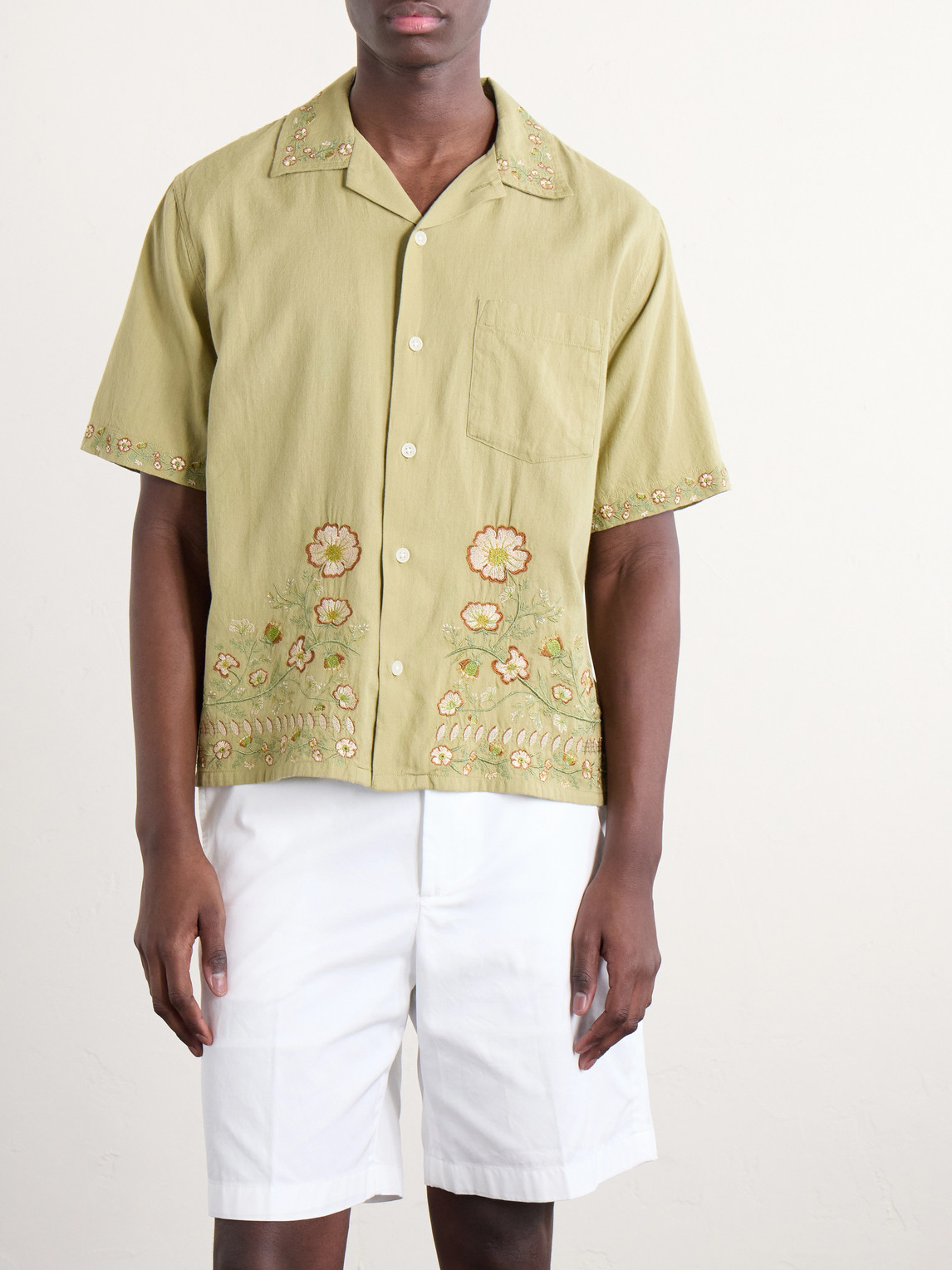Augusta Embroidered Cotton Shirt