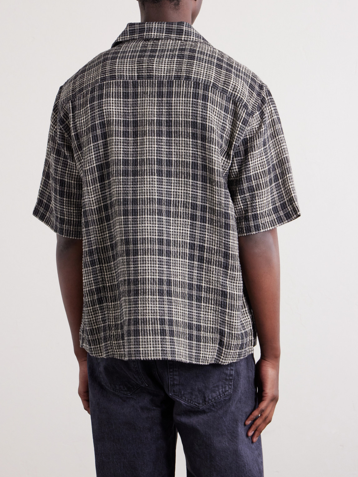 Camp-Collar Checked