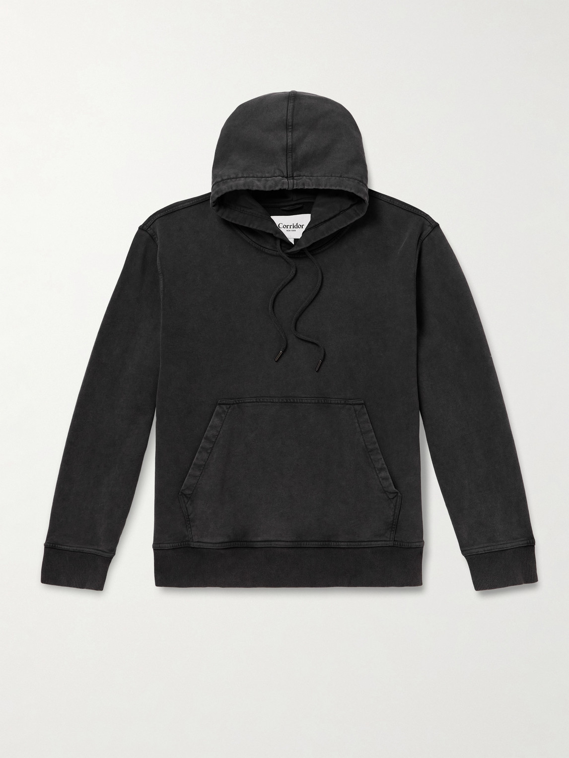 Corridor Cotton-terry Hoodie In Black