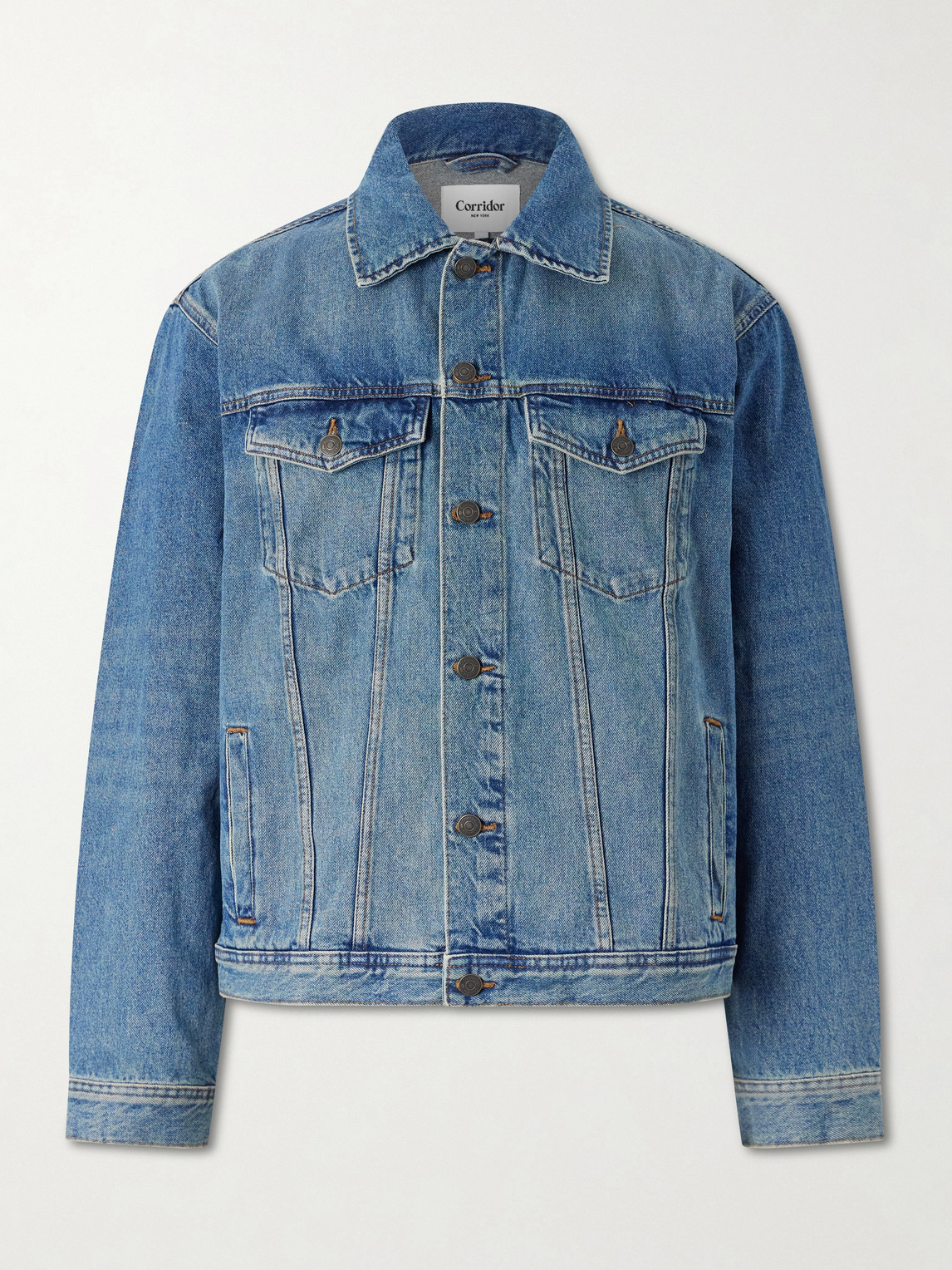 Corridor Denim Trucker Jacket In Blue