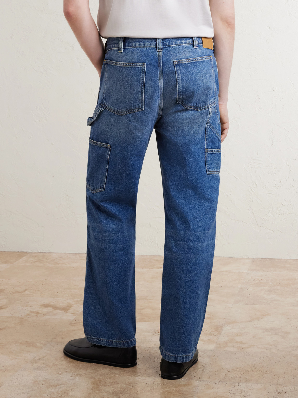 Straight-Leg Double-Knee Jeans