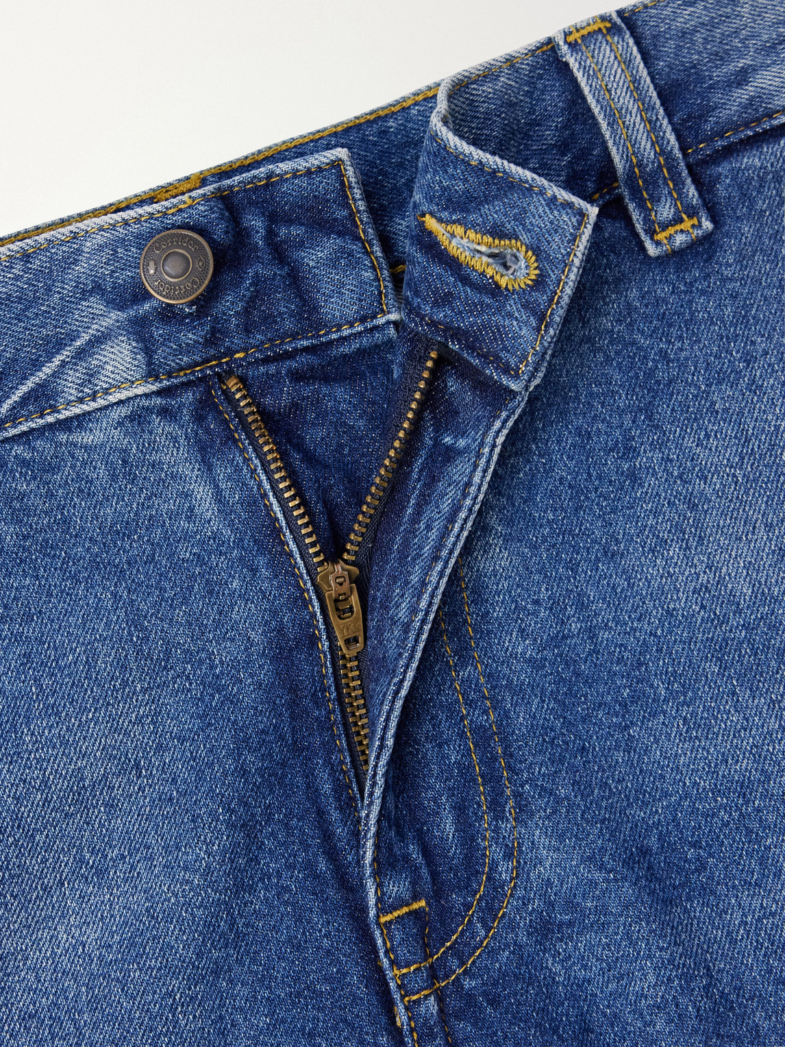 Straight-Leg Double-Knee Jeans