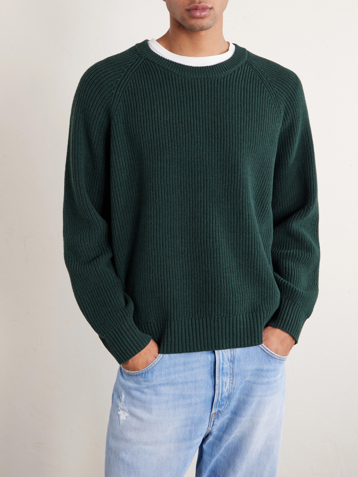 Ribbed Cotton Sweater