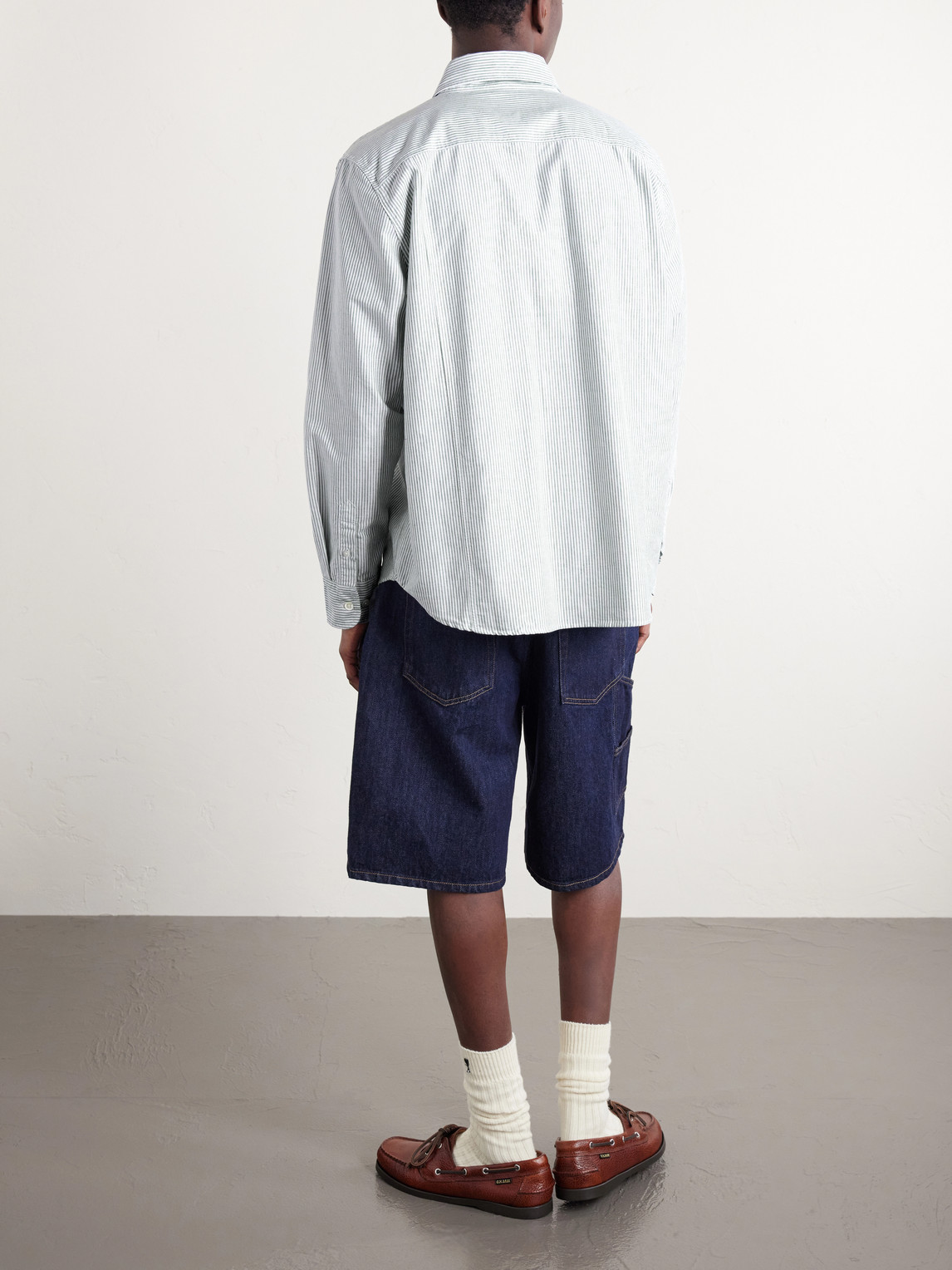 Button-Down Collar Striped