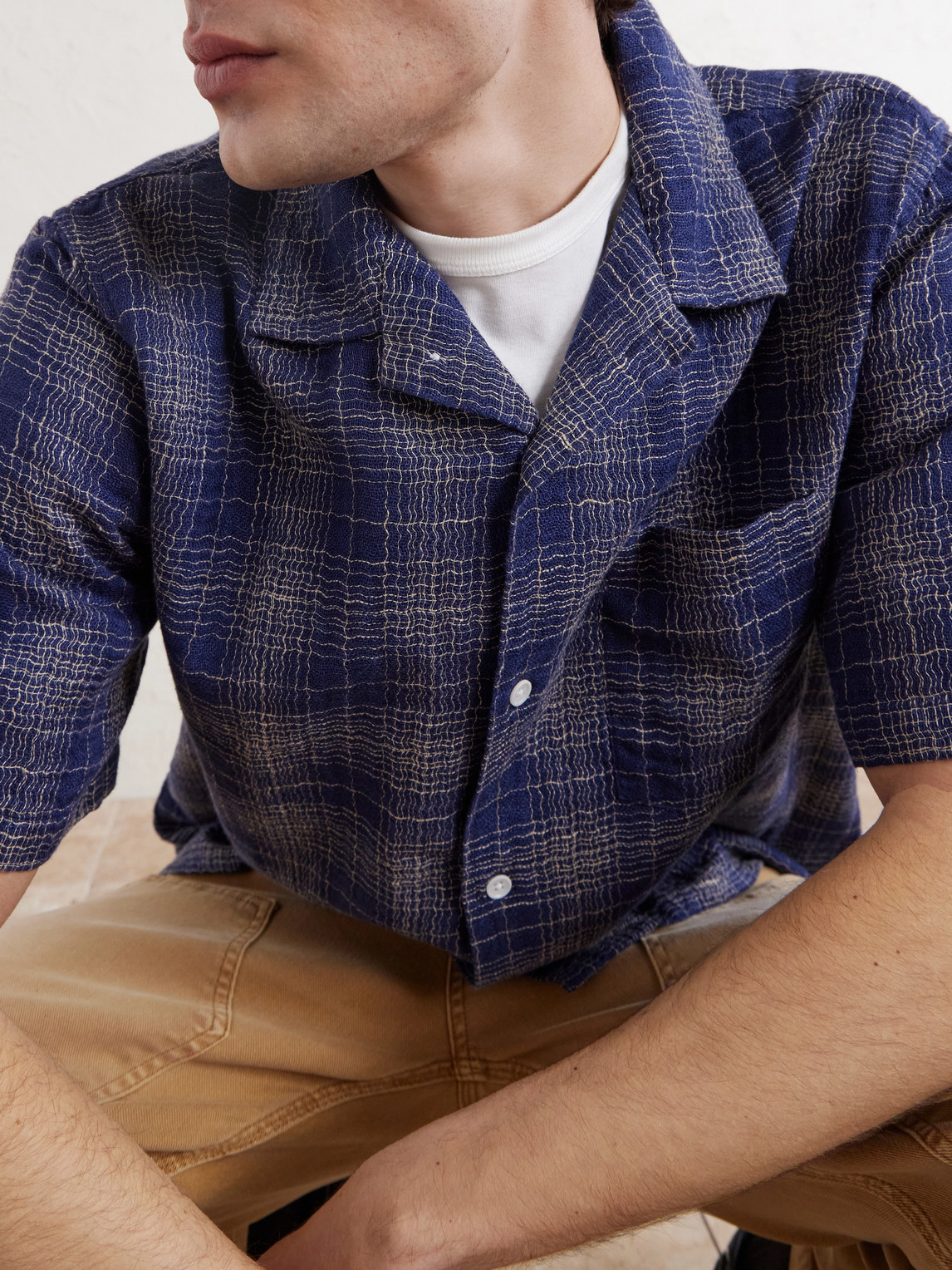Camp-Collar Checked