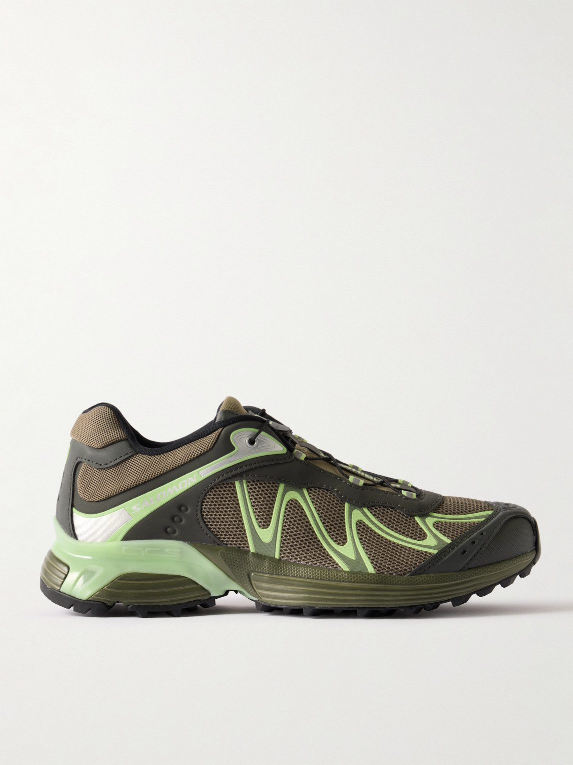 XT-WHISPER Rubber-Trimmed Mesh Sneakers