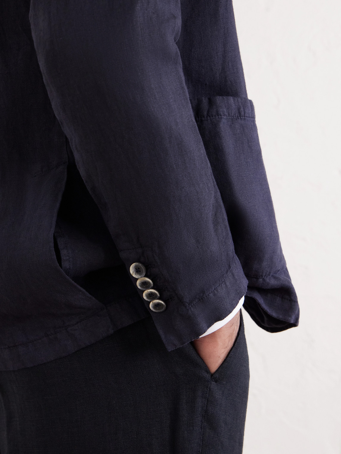 Aaron Garment-Dyed Linen Blazer