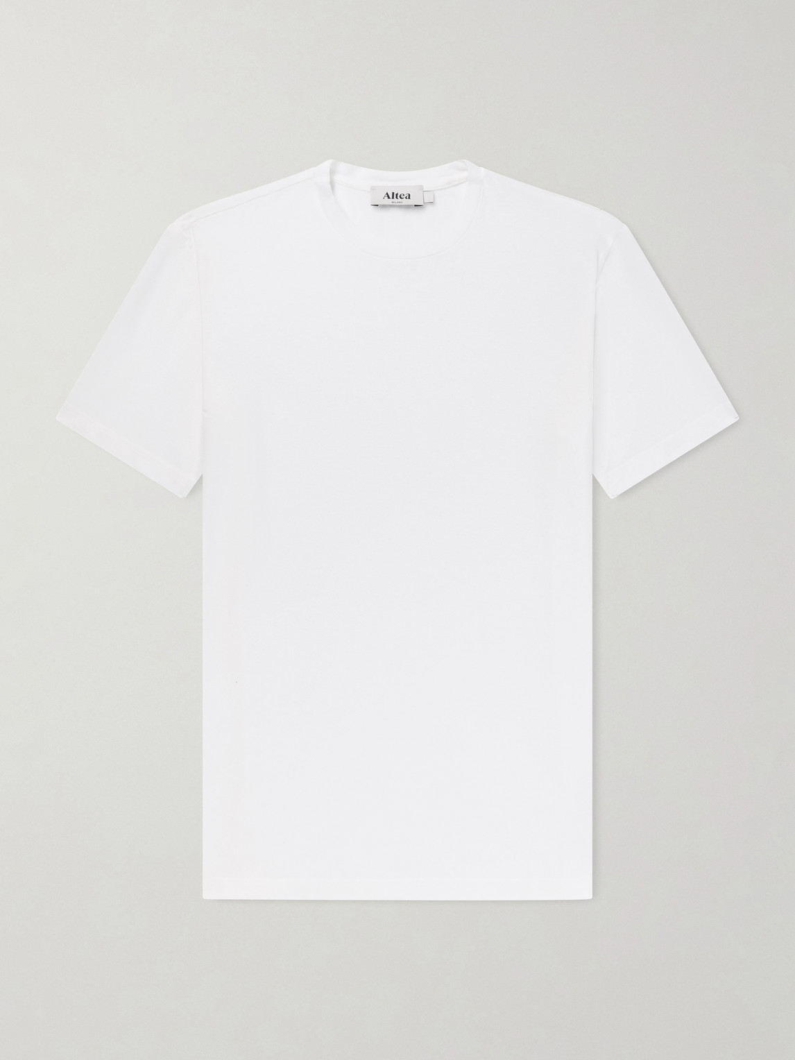Altea Lewis Cotton-jersey T-shirt In White