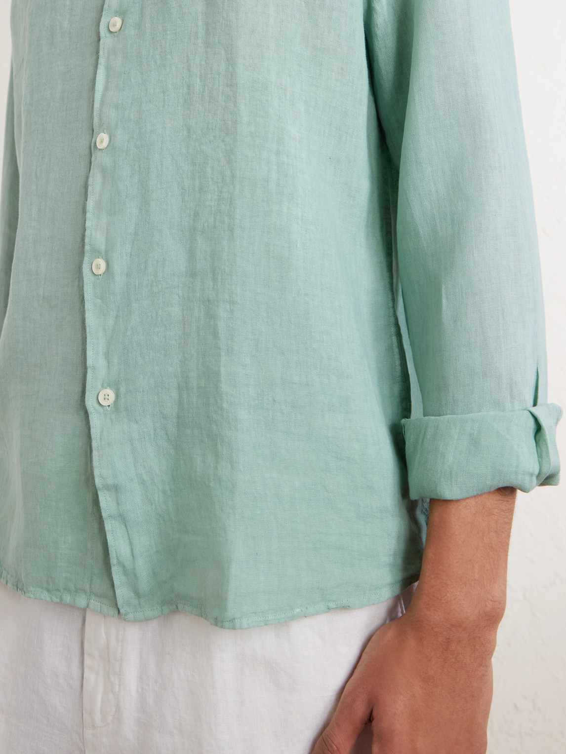 Garment-Dyed Linen Shirt