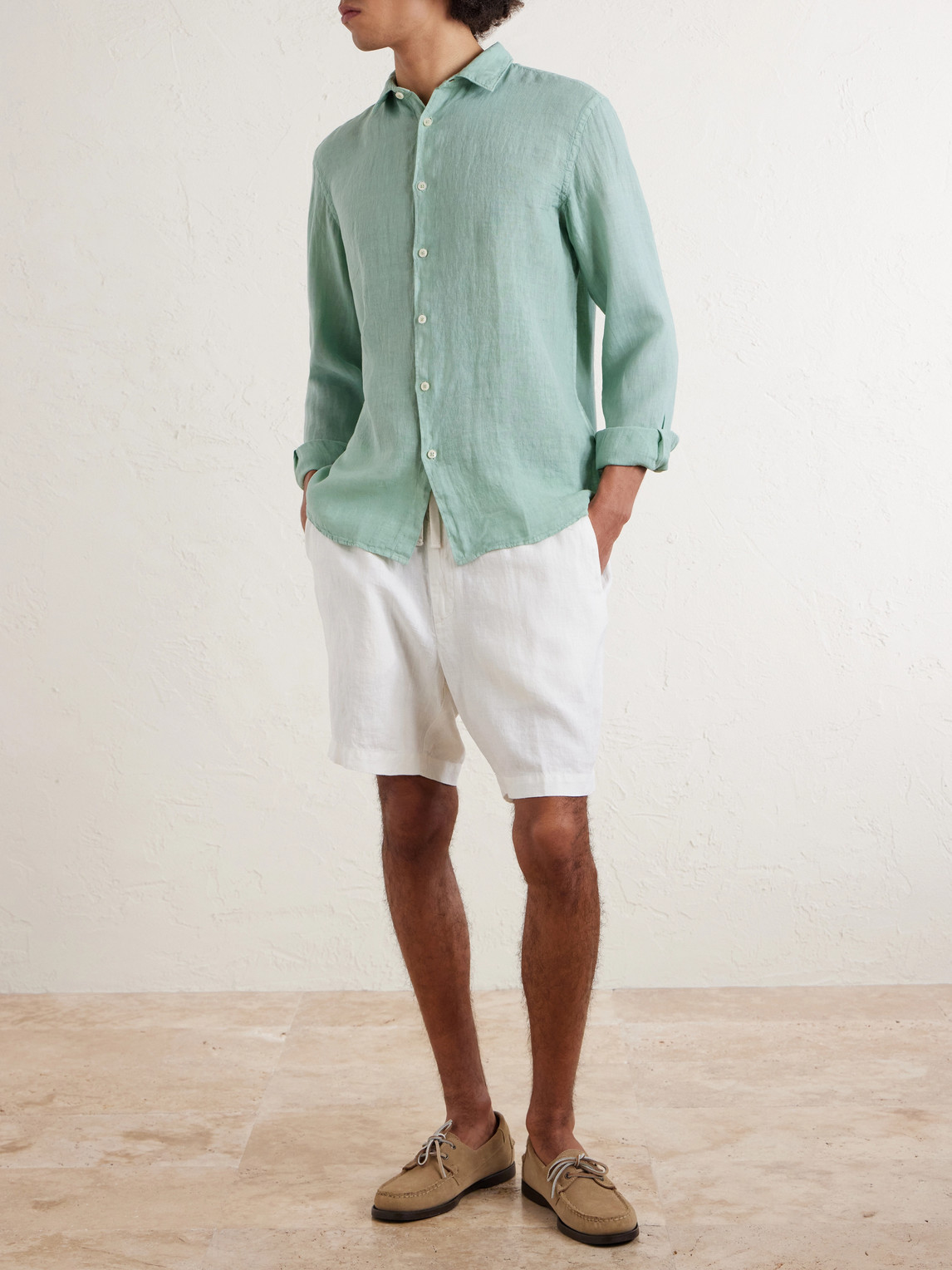 Garment-Dyed Linen Shirt