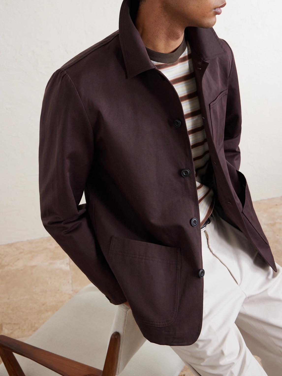 Constantin Cotton And Linen-Blend Overshirt