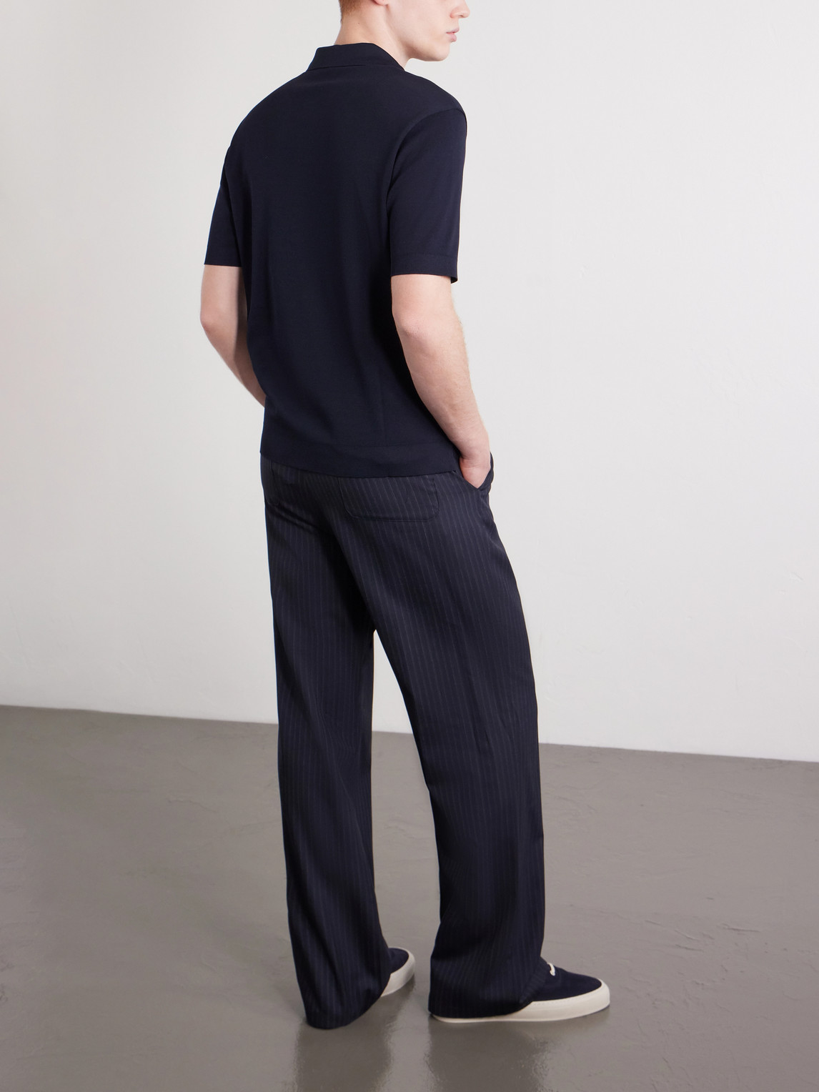 Pierre Honeycomb-Knit Cotton-Piqué Polo Shirt