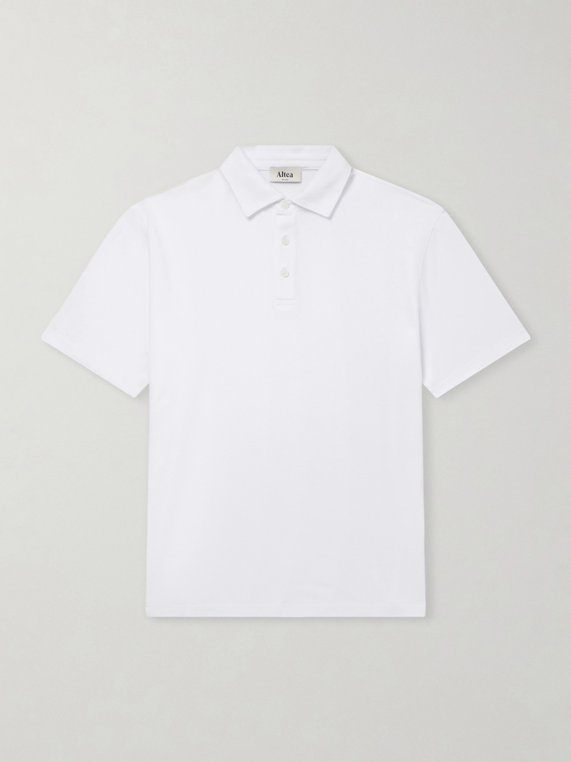 Altea Greg Cotton-Blend Piqué Polo Shirt - Men