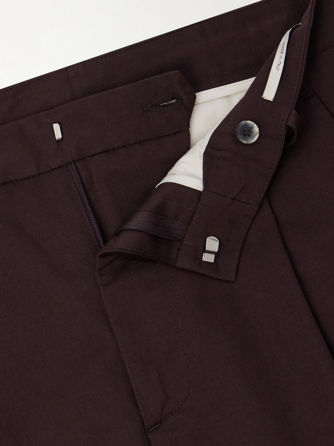 Orval Straight-Leg Cotton And Linen-Blend Gabardine Trousers