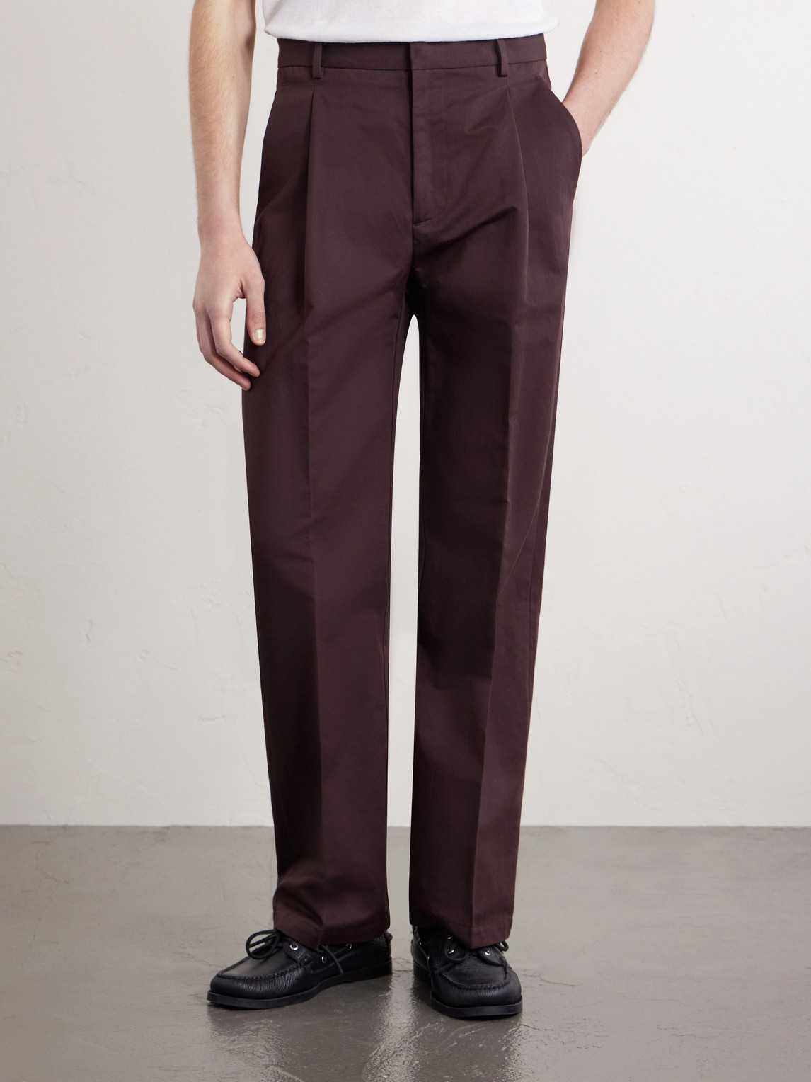Orval Straight-Leg Cotton And Linen-Blend Gabardine Trousers
