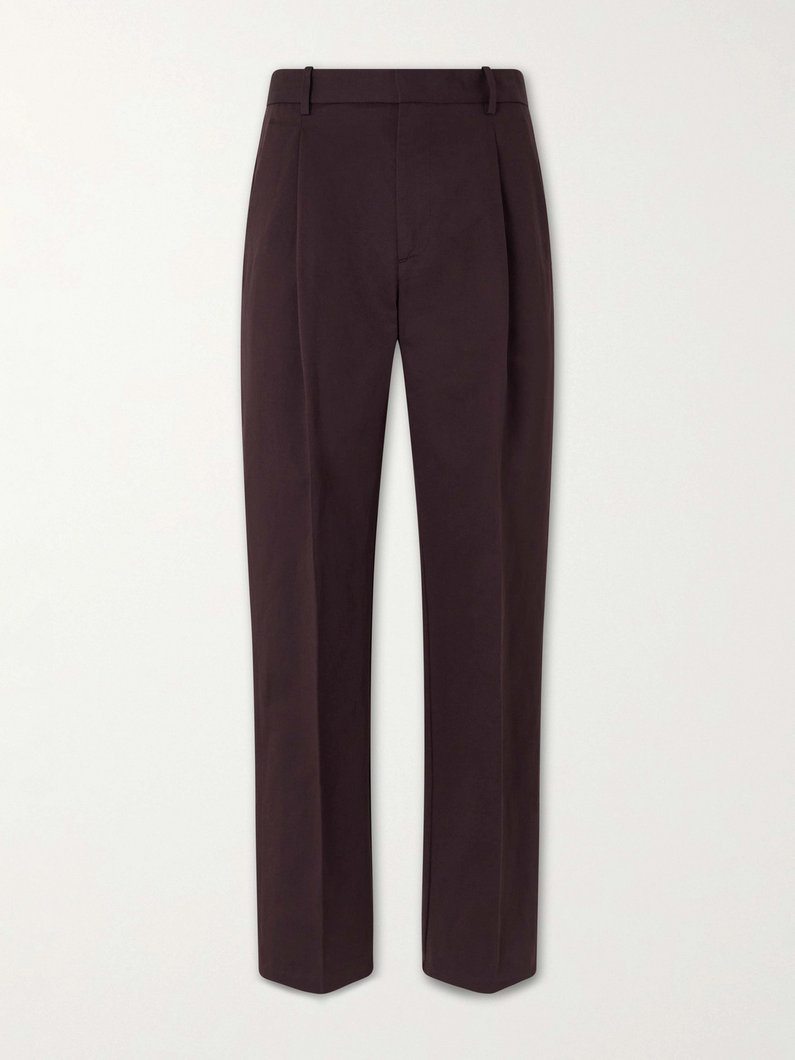 Altea – Orval Straight-Leg Cotton and Linen-Blend Gabardine Trousers