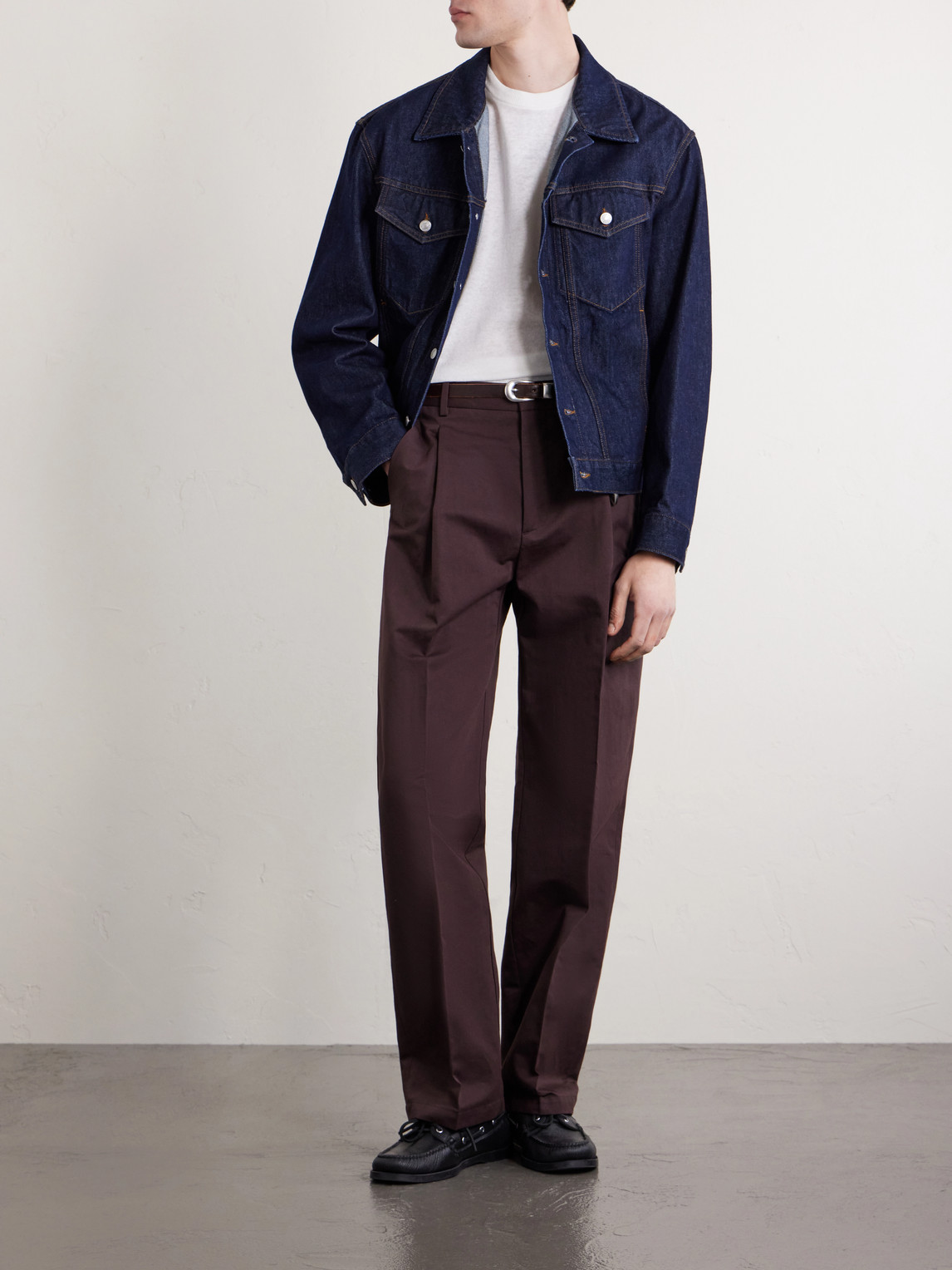 Orval Straight-Leg Cotton And Linen-Blend Gabardine Trousers