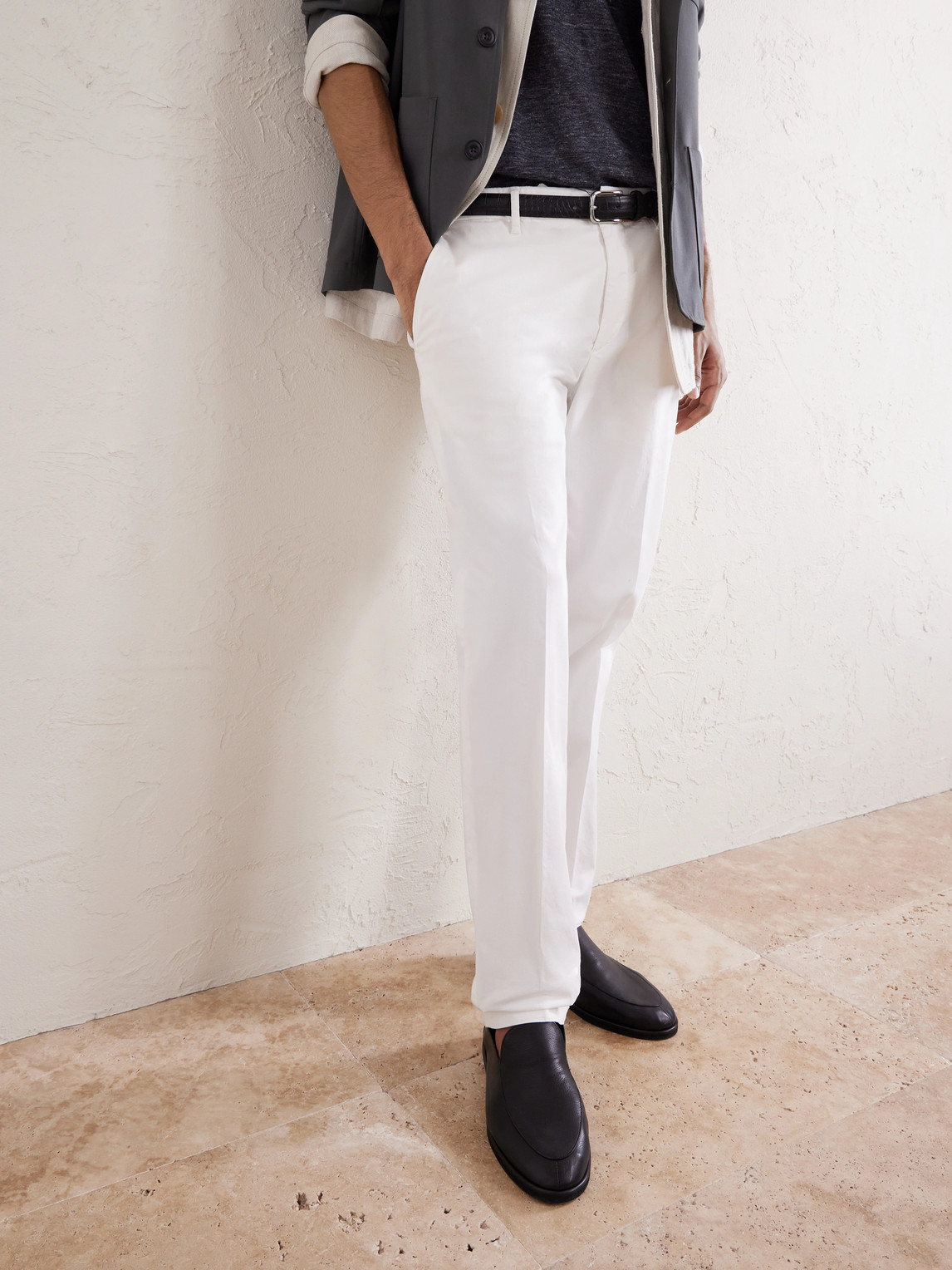 Dumbo Tapered Cotton-Blend Gabardine Trousers