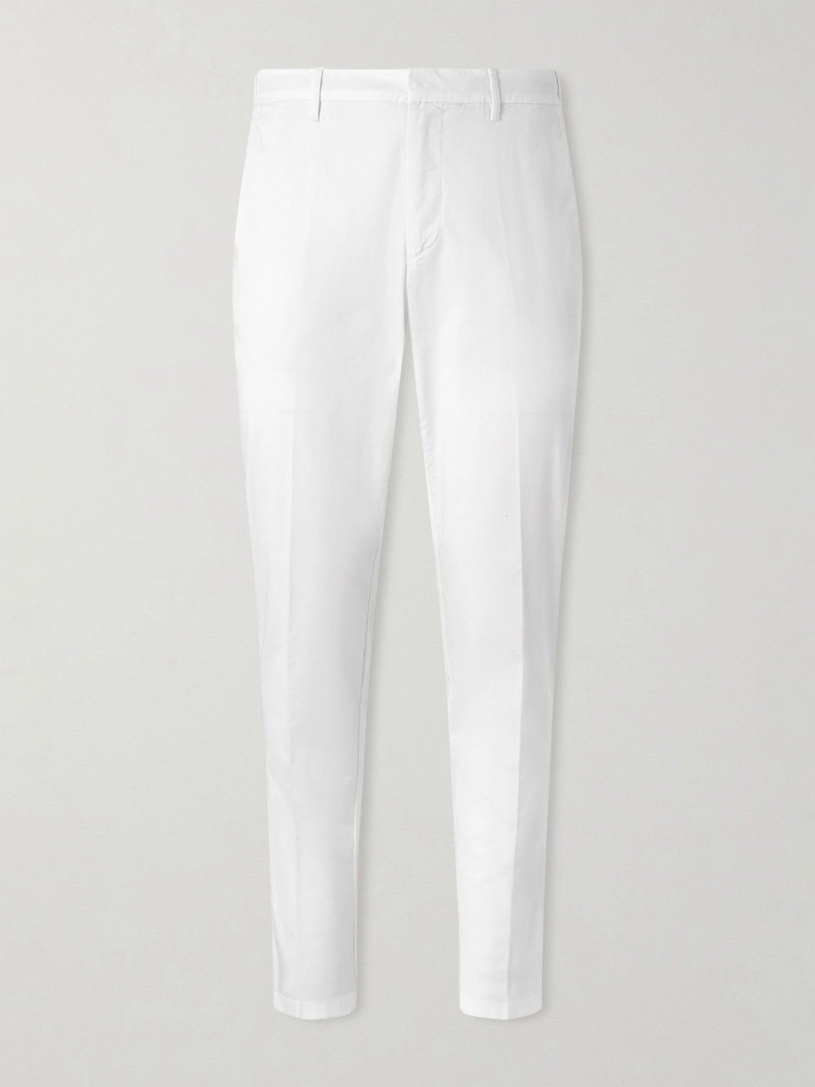 Altea Dumbo Tapered Cotton-blend Gabardine Trousers In White