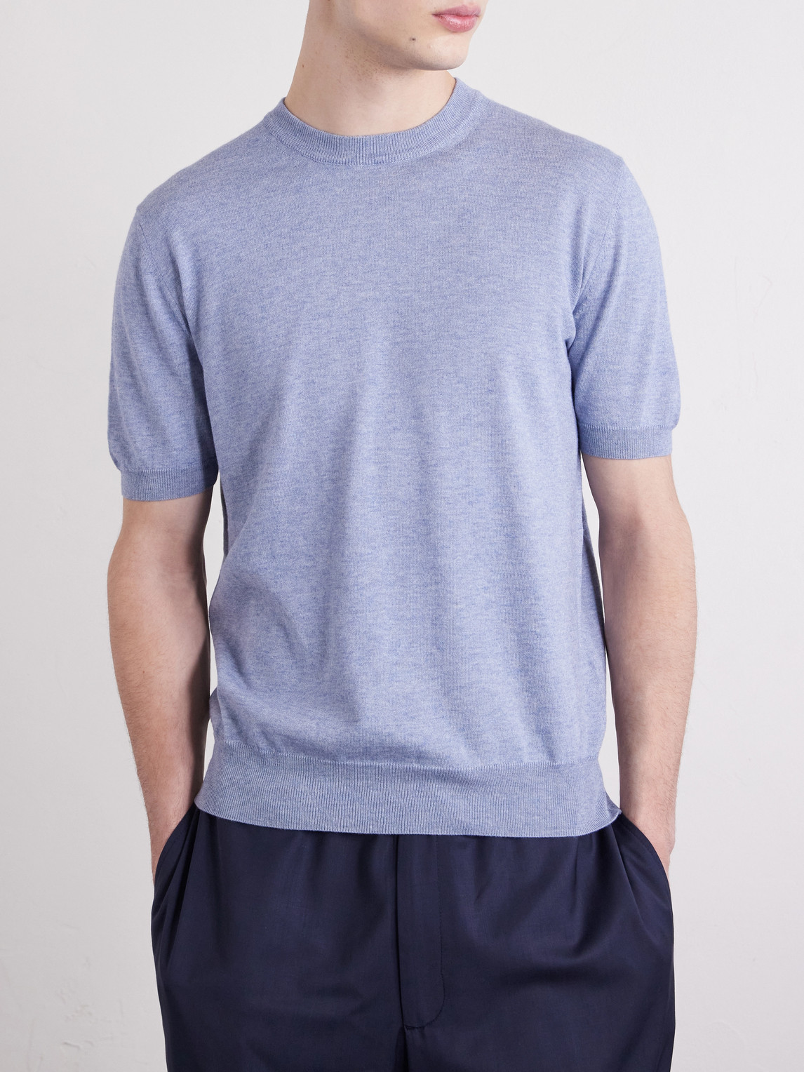 Maglia Cotton And Cashmere-Blend T-Shirt