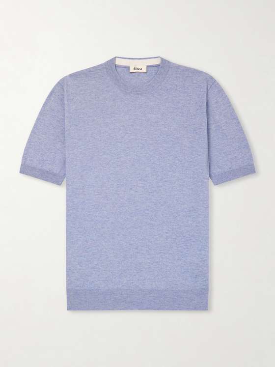 Altea Maglia Cotton and Cashmere-Blend T-Shirt