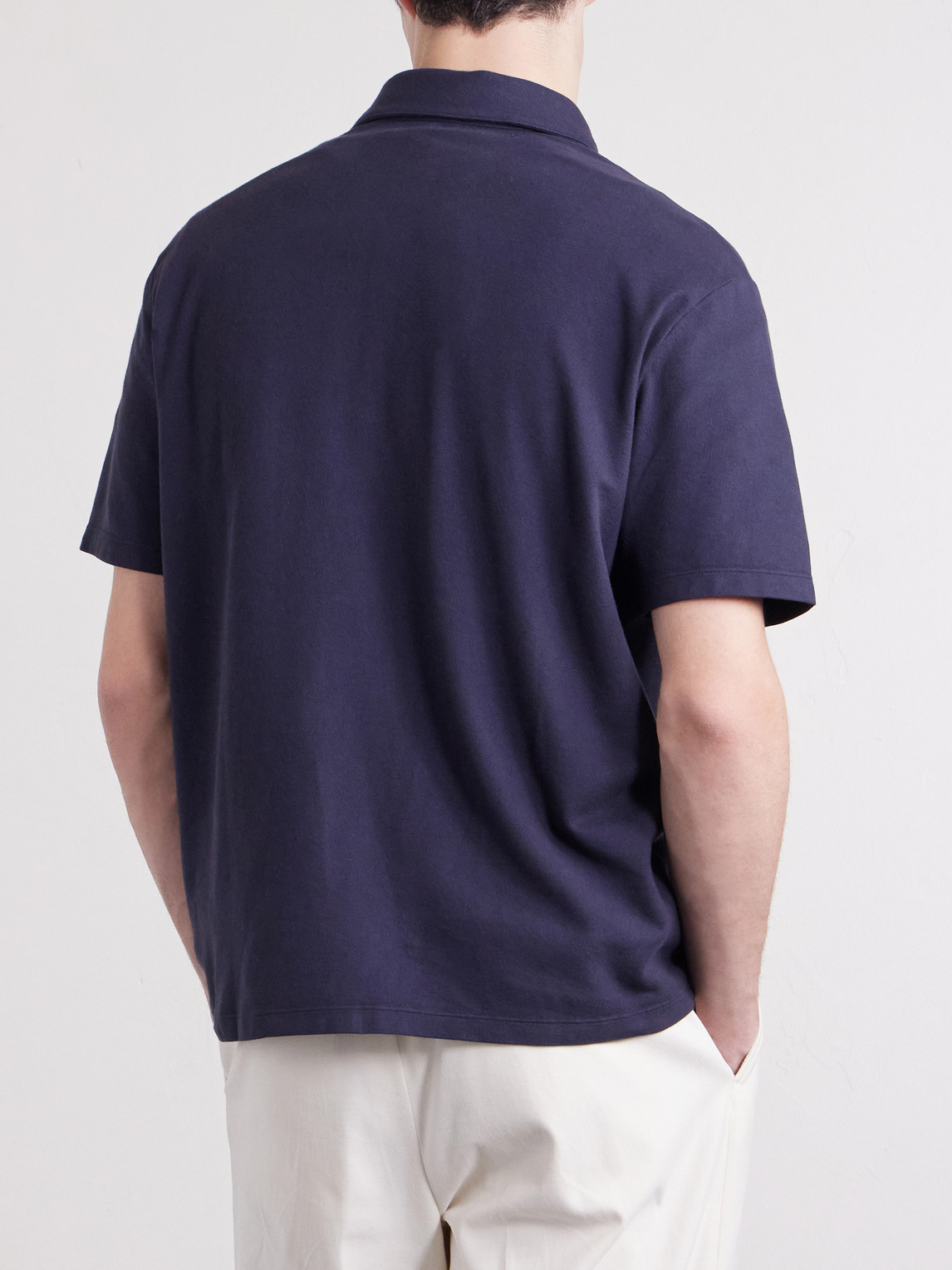 Greg Cotton-Blend Piqué Polo Shirt