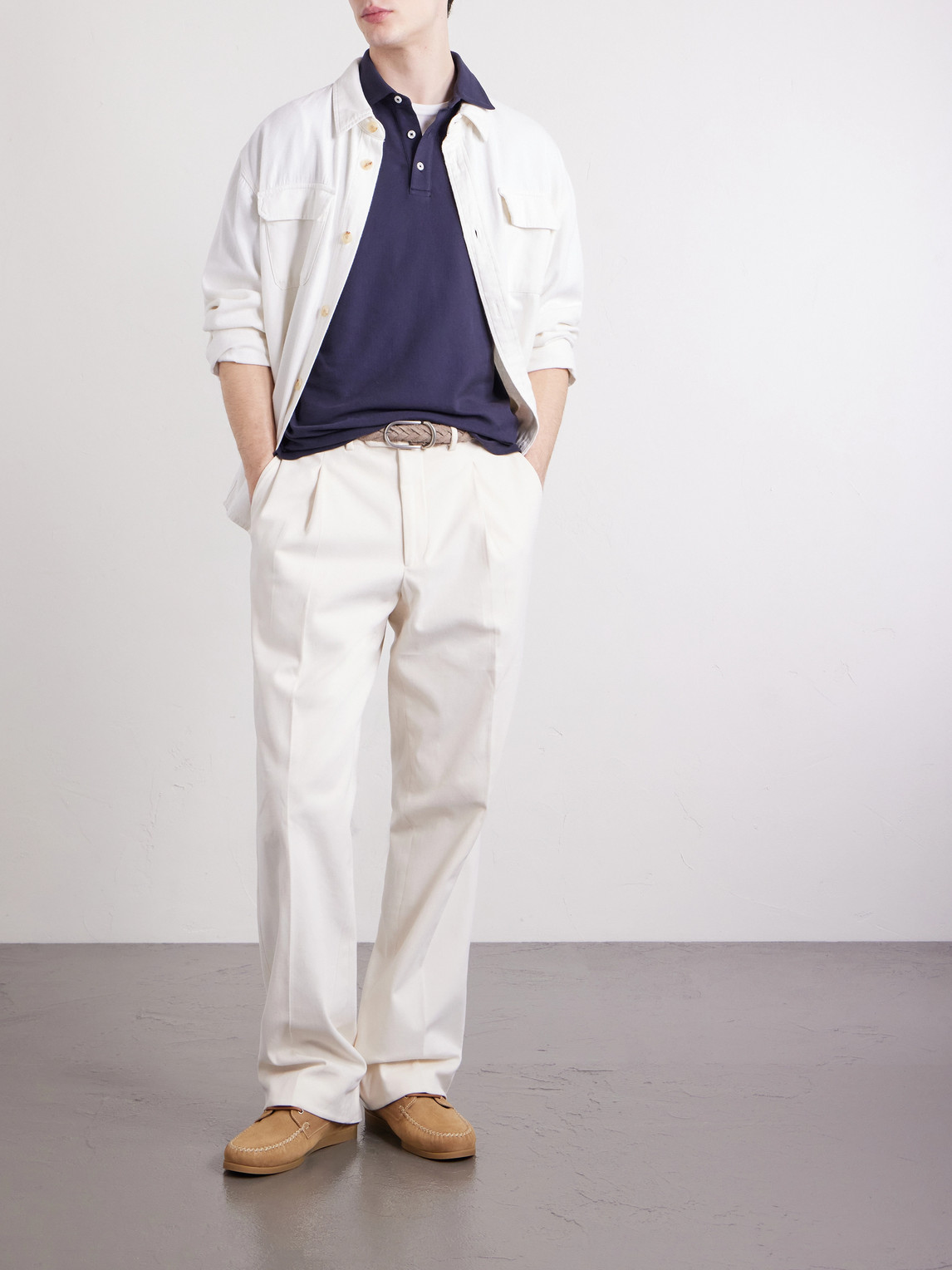 Greg Cotton-Blend Piqué Polo Shirt