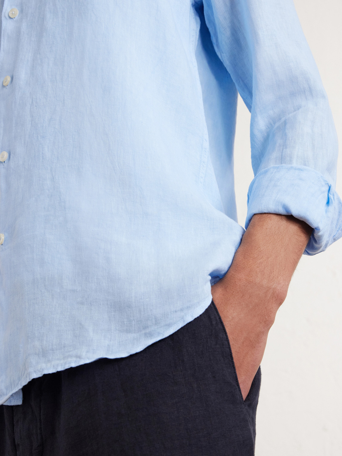 Garment-Dyed Linen Shirt