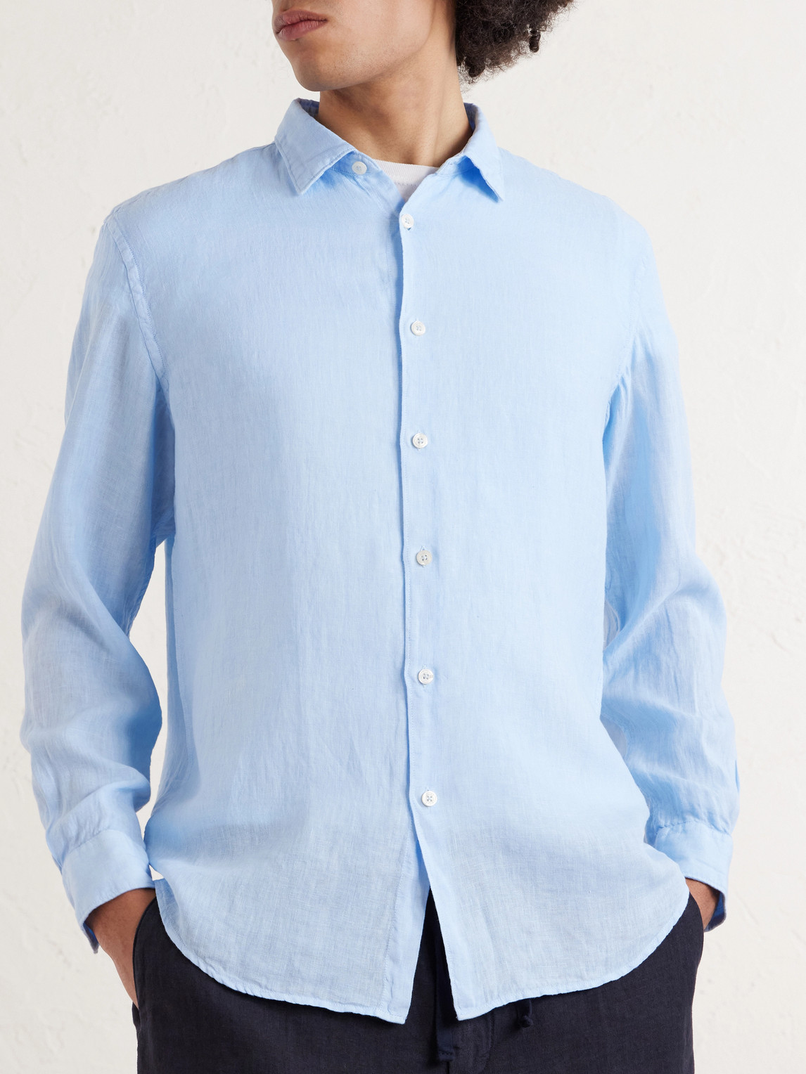 Garment-Dyed Linen Shirt