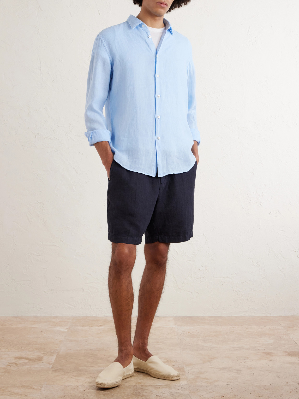 Garment-Dyed Linen Shirt