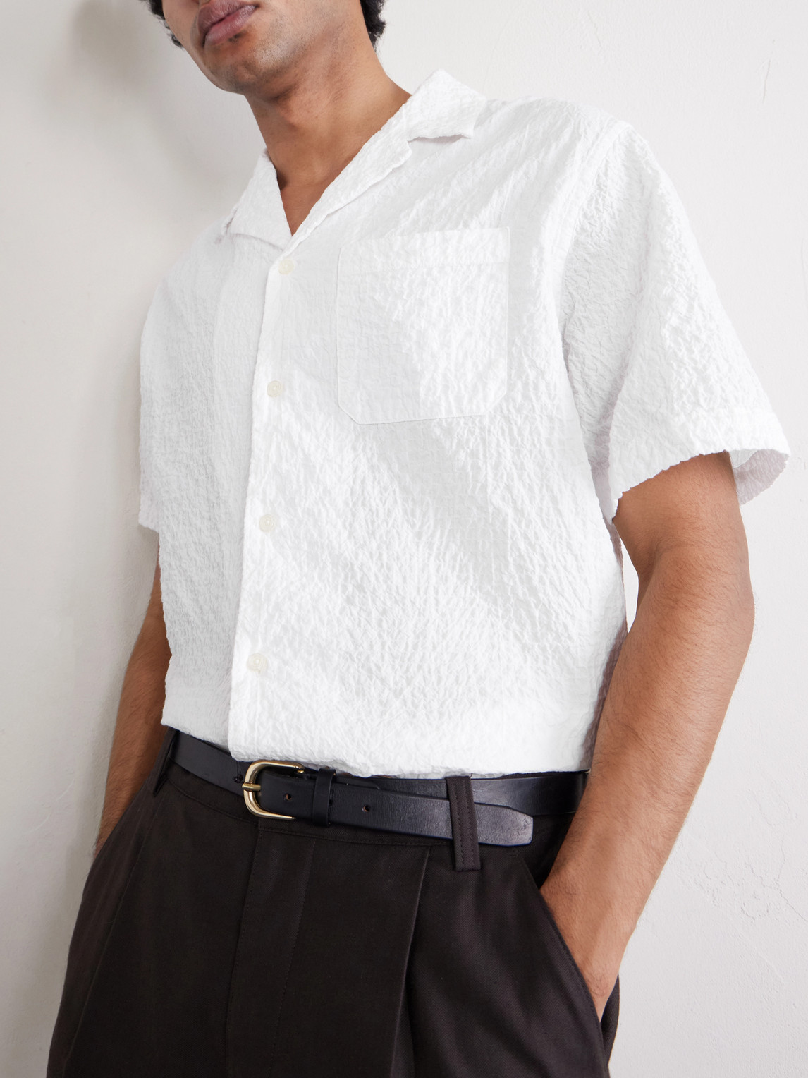 Hadley Seersucker Cotton Shirt