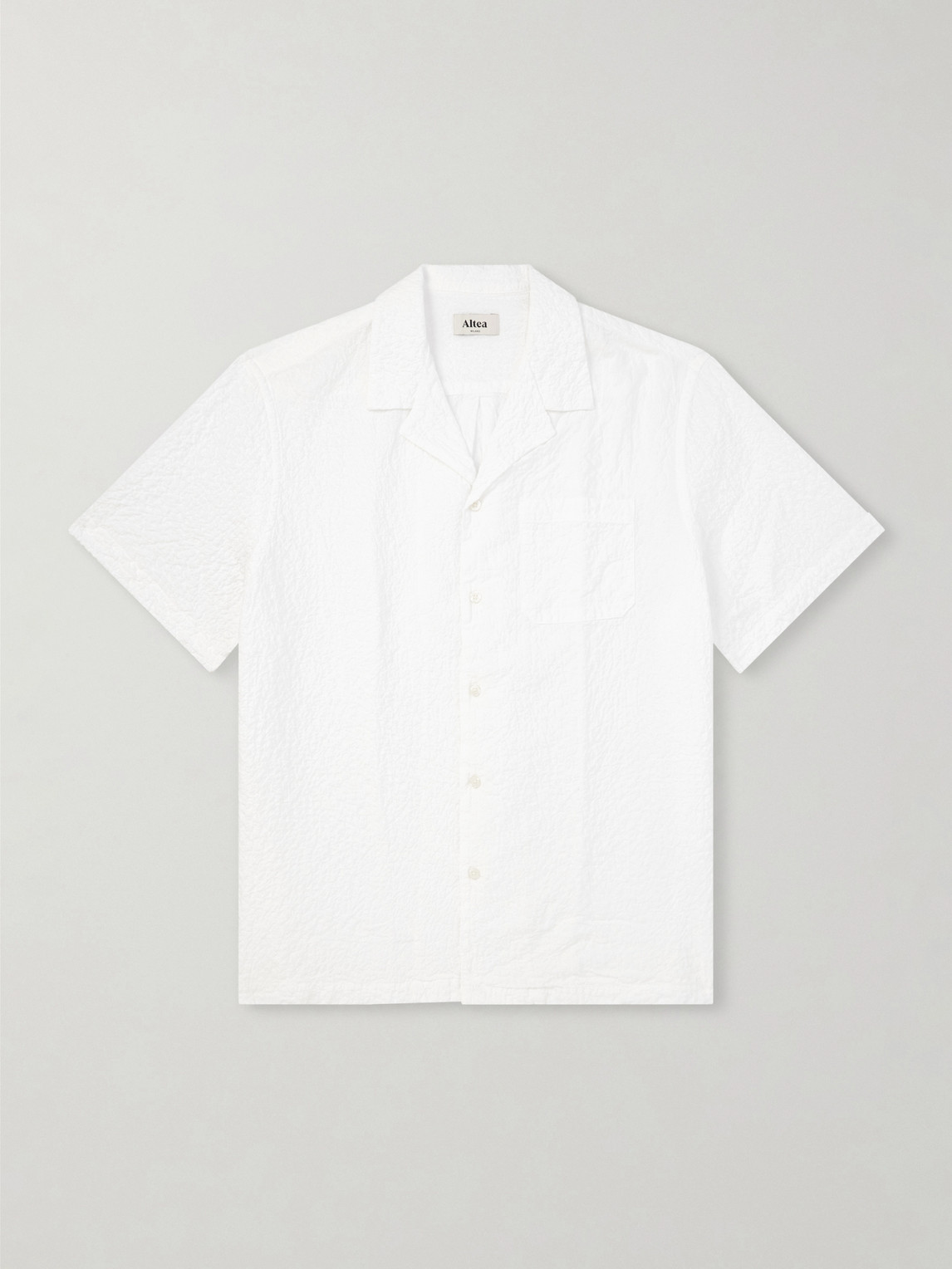 Altea – Hadley Seersucker Cotton Shirt
