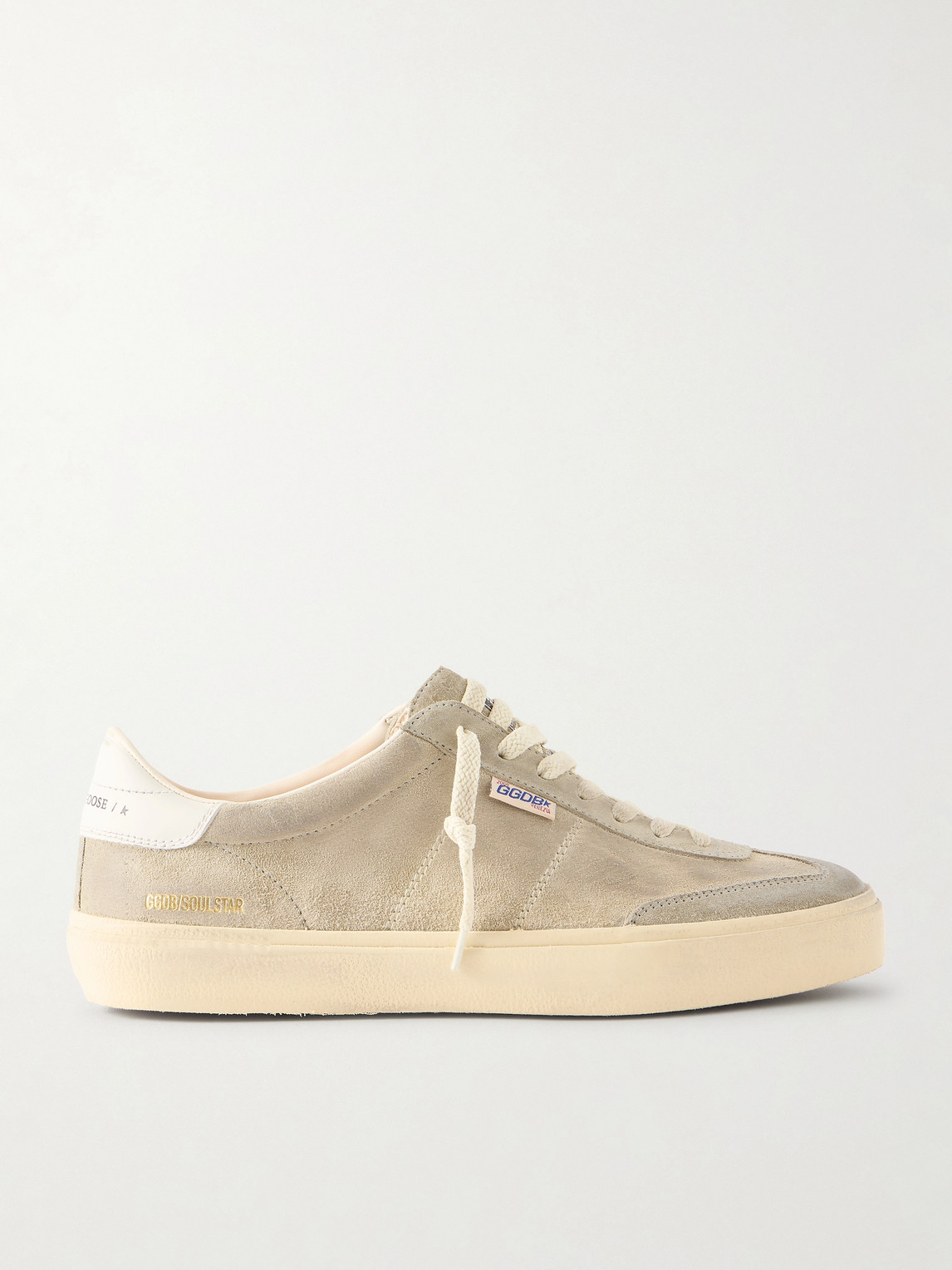 Golden Goose Soul Star Leather-Trimmed Suede Sneakers EU 43