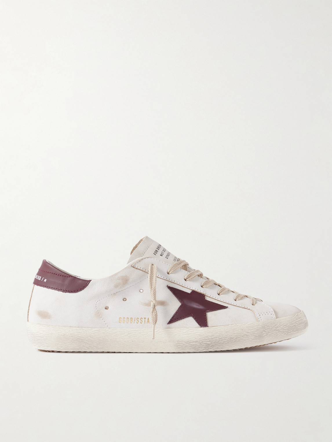 Golden Goose Super-Star Distressed Leather Sneakers EU 44