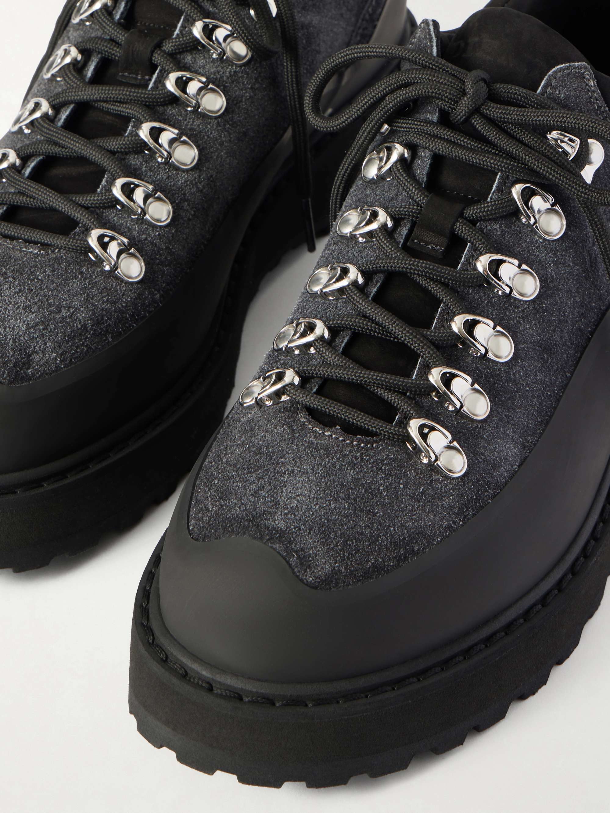 RT-183372 DIEMME CORNARO GOMMA ブーツ 42 DIEMME Cornaro Gomma Rubber-Trimmed Suede Boots for Men | MR PORTER