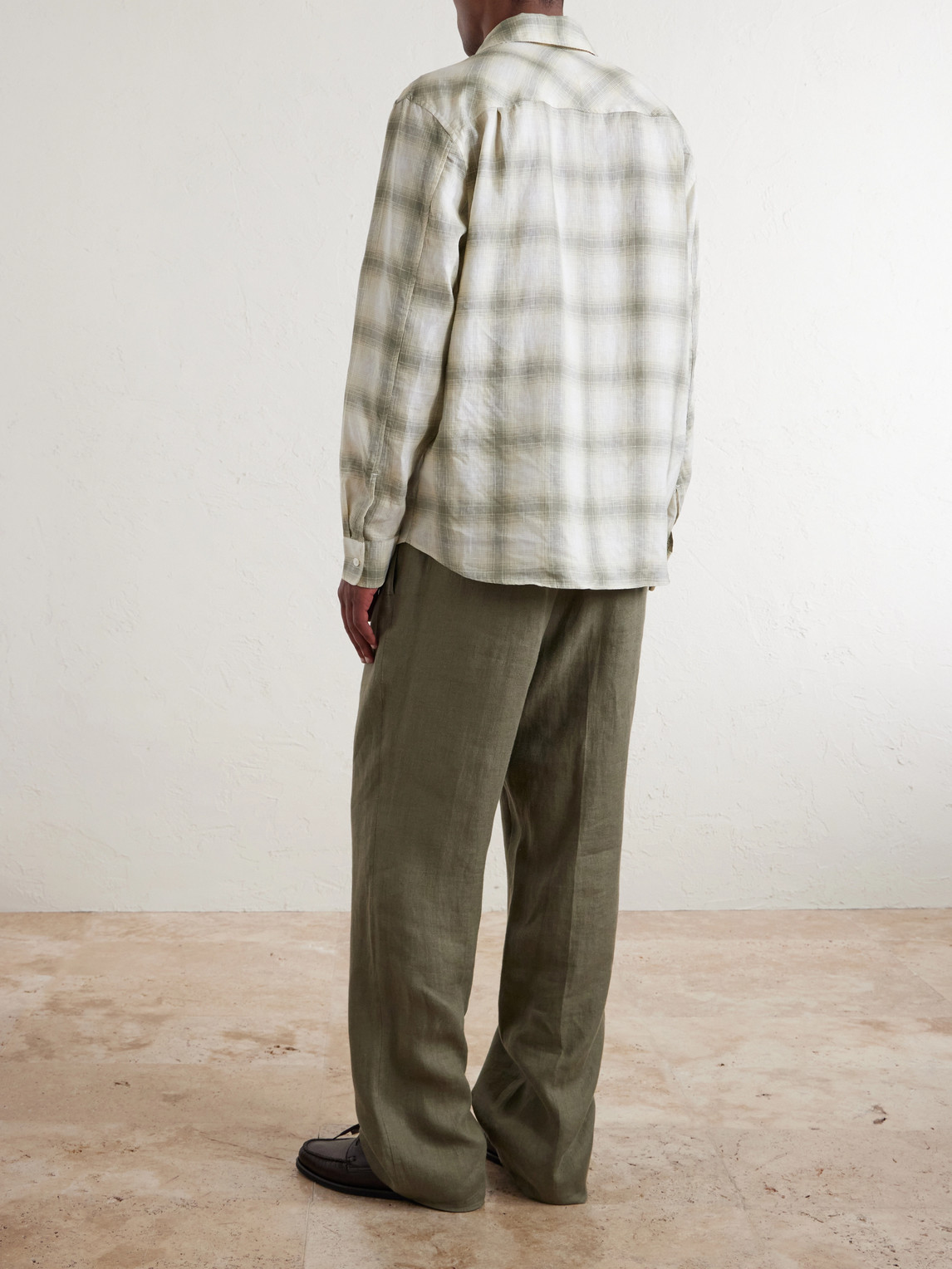 Mr P. - Checked Linen