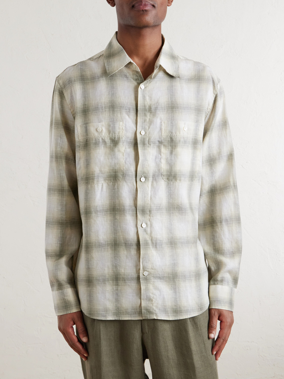 Mr P. - Checked Linen